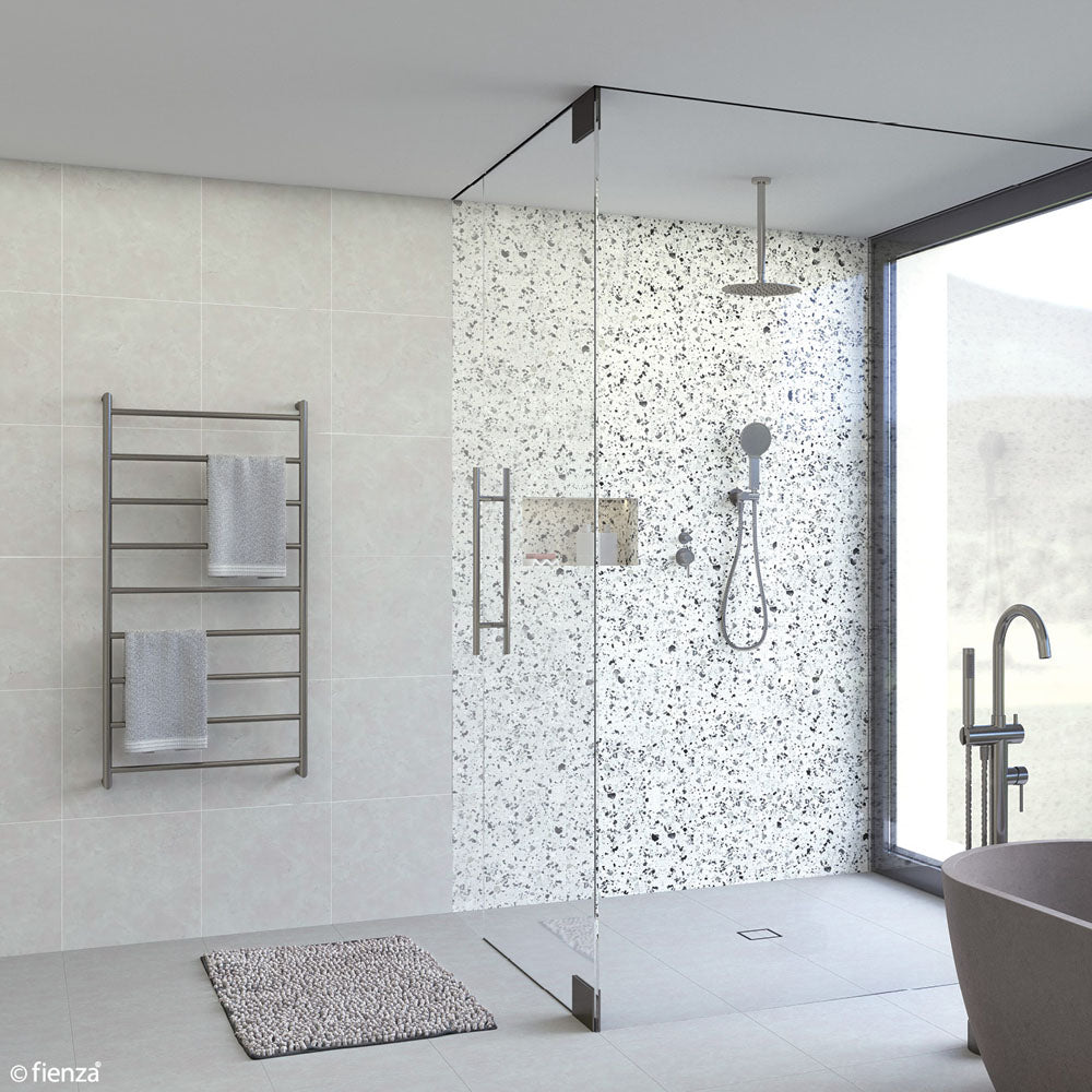 Fienza 82860120GM Kaya Heated Towel Rail, 600 x 1200mm, Gun Metal Finish