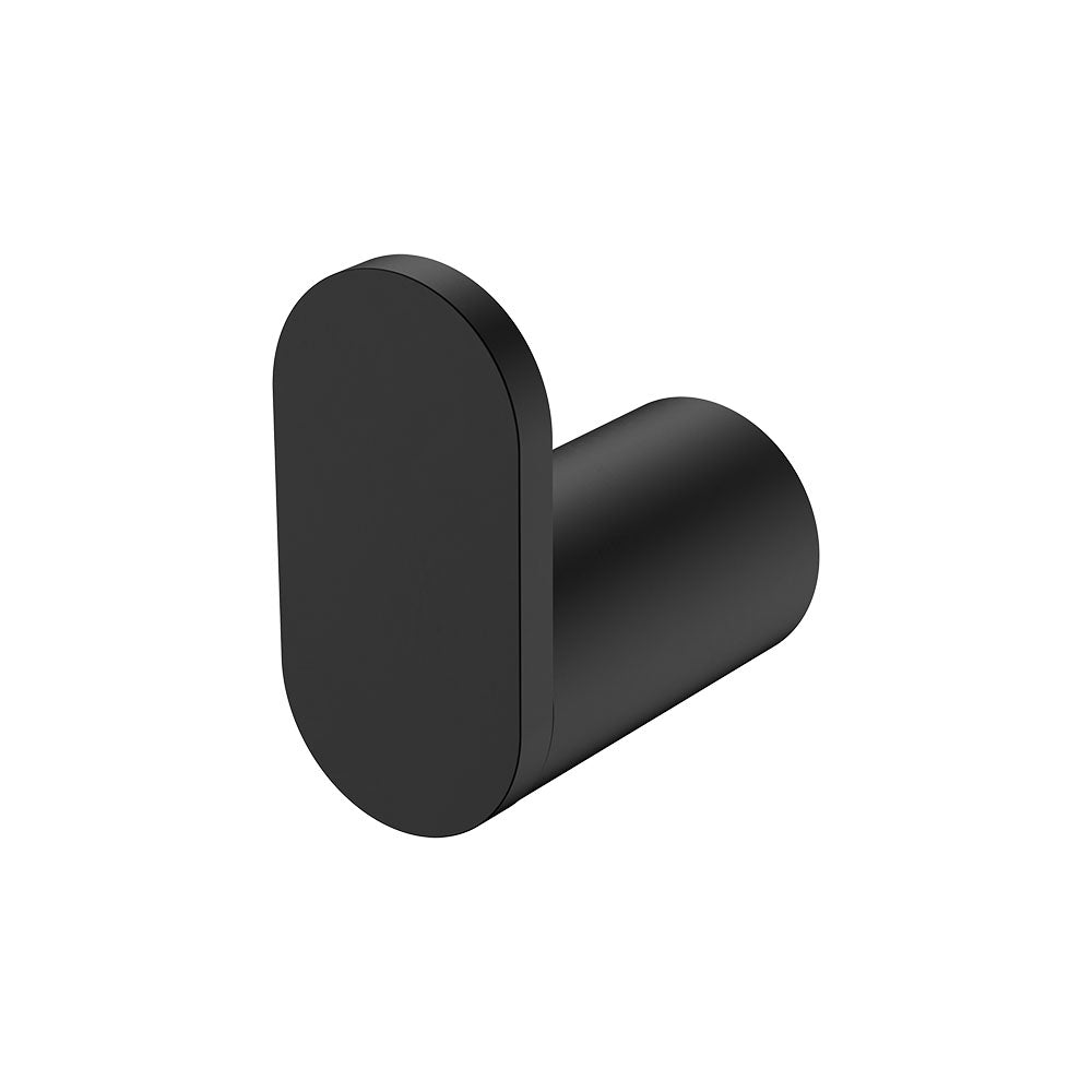 Fienza 88904B Empire Slim Single Robe Hook, Matte Black