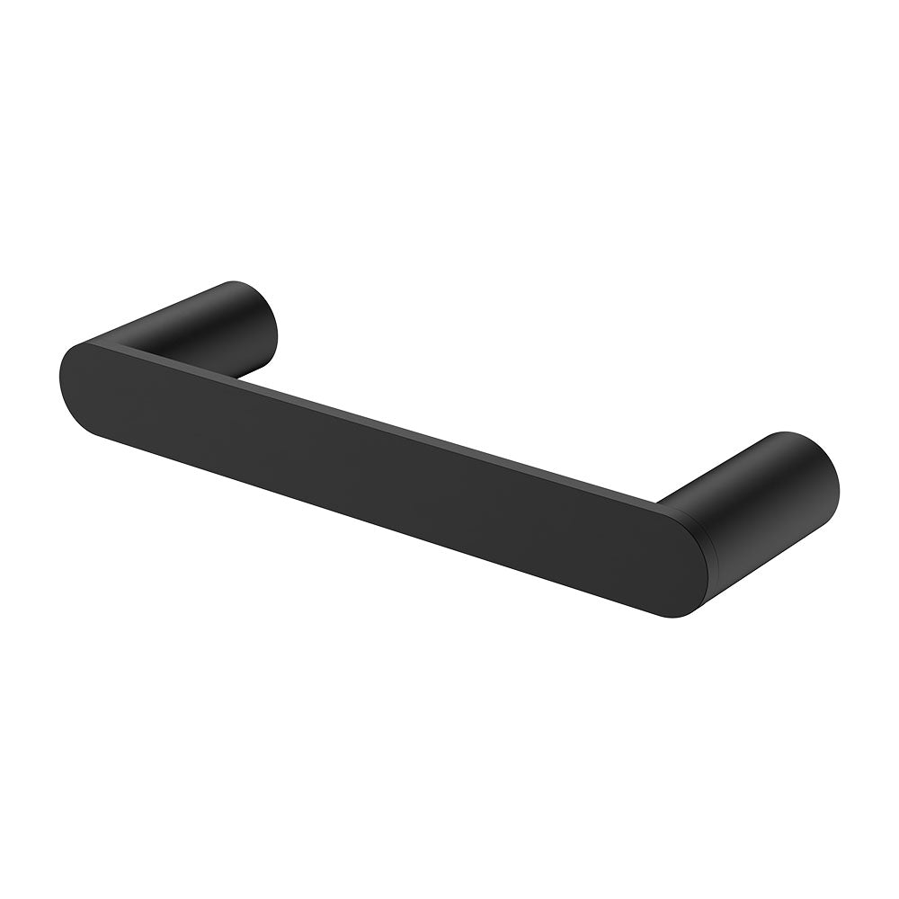 Fienza 88905B Empire Slim Hand Towel Rail, 220mm, Matte Black
