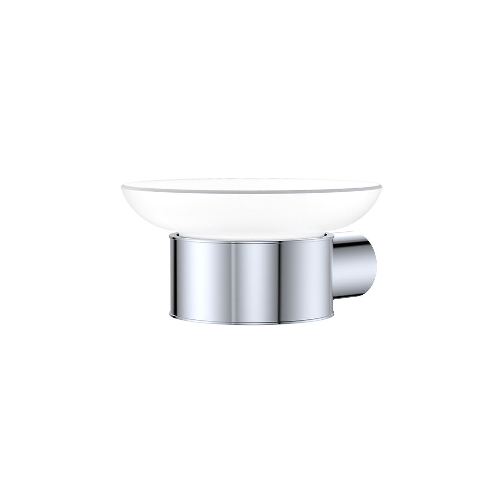 Fienza 88906 Empire Slim Soap Holder Glass Dish, Chrome