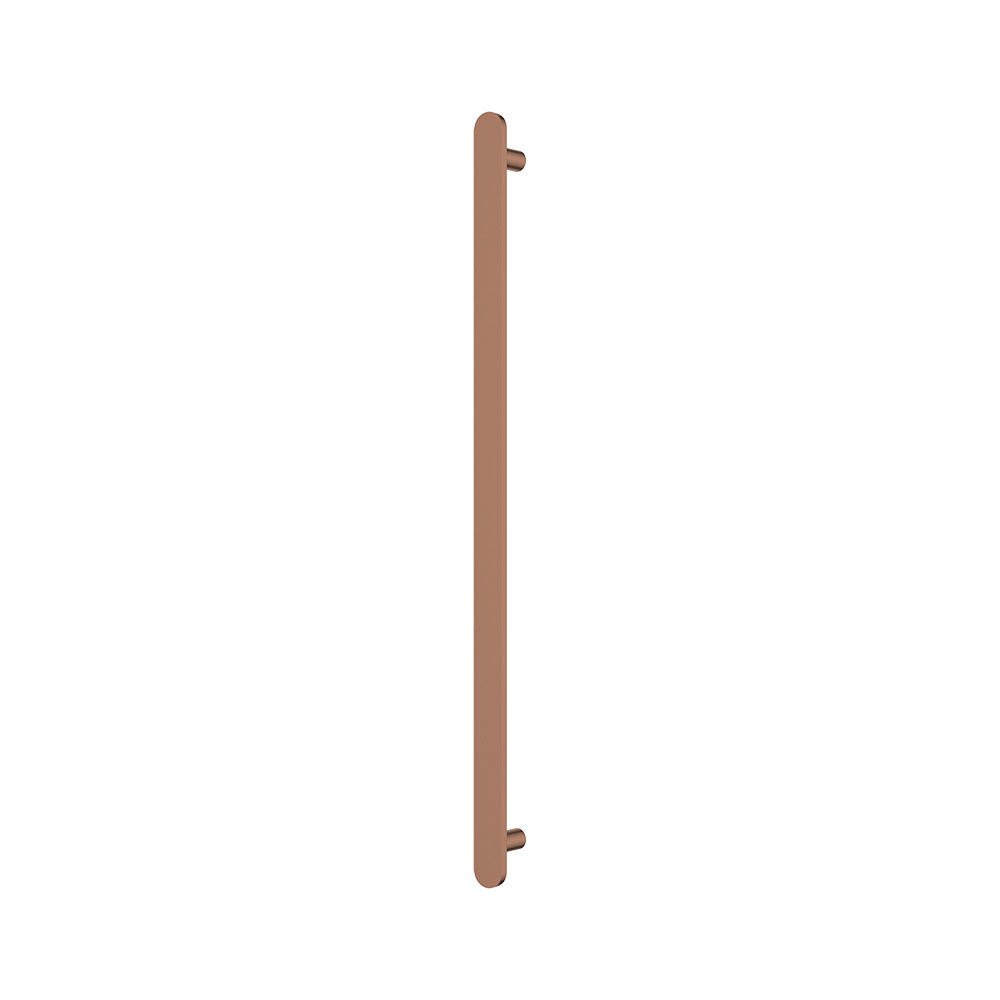 Fienza 889900CO Empire Slim Vertical Heated Towel Rail, 12V 900mm, (1 Bar), Brushed Copper