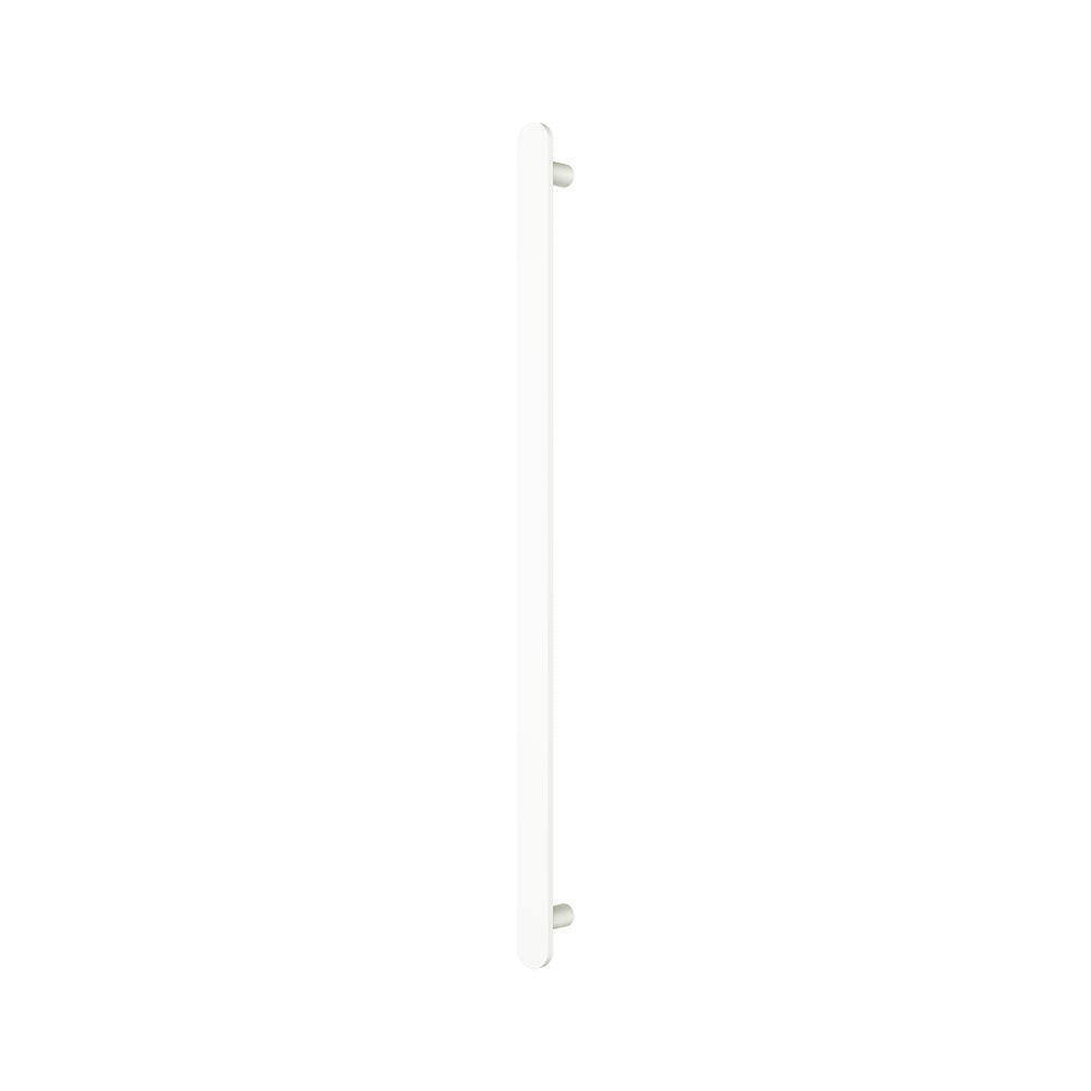 Fienza 889900MW Empire Slim Vertical Heated Towel Rail, 12V 900mm, (1 Bar), Matte White