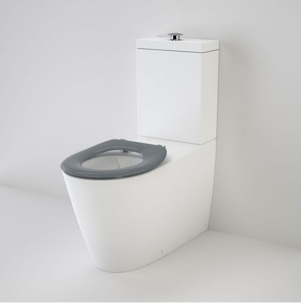 Caroma 901920AG Care 800 Cleanflush® Wall Faced Toilet Suite - Caravelle Care SF AG - with GermGard® - Special Order