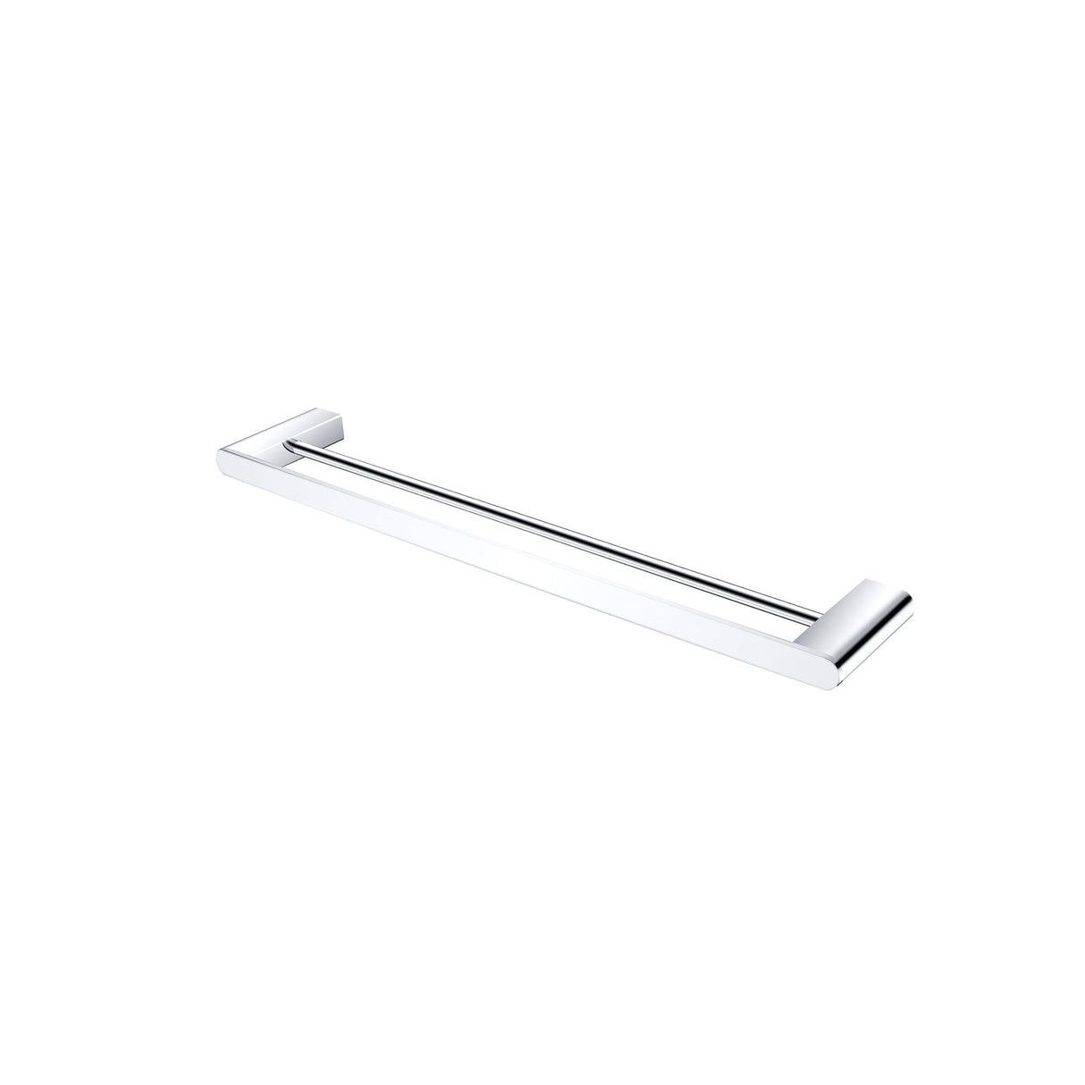 Nero Bianca Double Towel Rail - Chrome