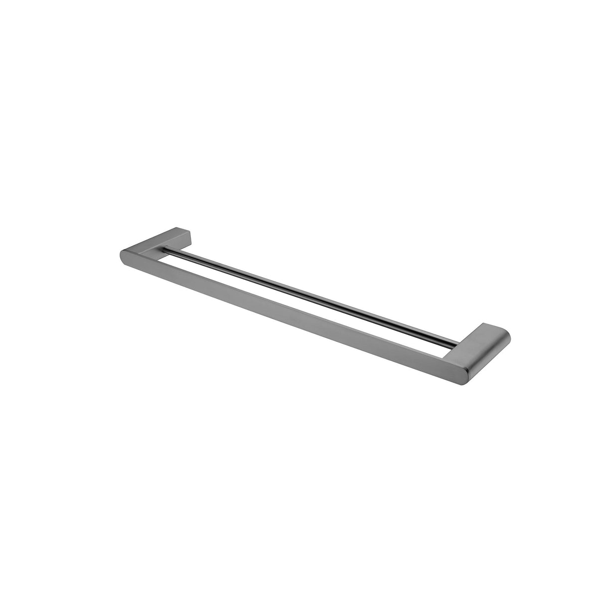 Nero Bianca Double Towel Rail - Gunmetal Grey