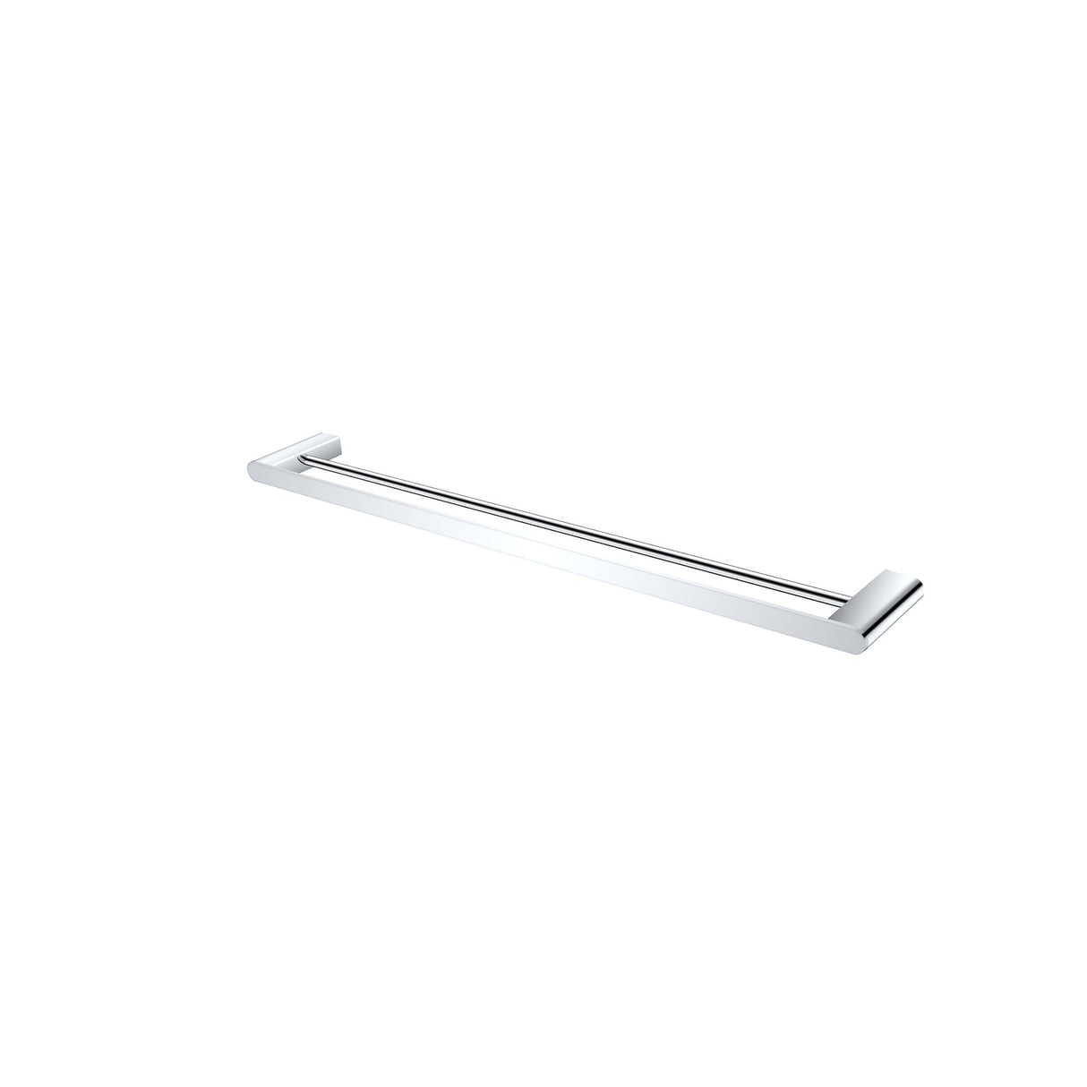 Nero Bianca Double Towel Rail - Chrome