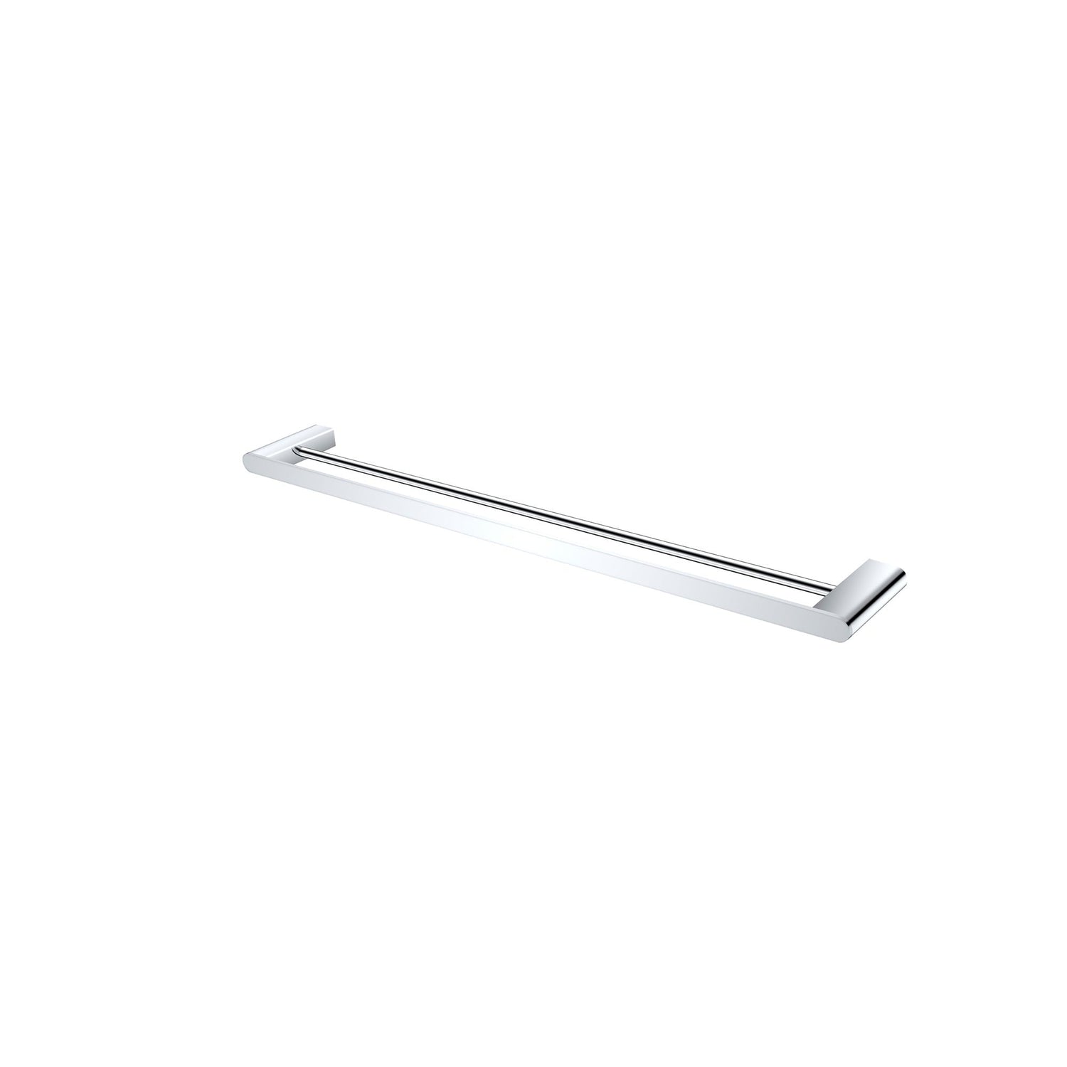 Nero Bianca Double Towel Rail - Chrome