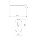 Caroma 96391GM Liano II – Sensor Wall Mounted Soap Dispenser Kit - Gun Metal - Special Order