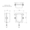 Caroma 99675B6A Urbane II Sensor 180mm Wall Outlet Kit - Matte Black - Special Order
