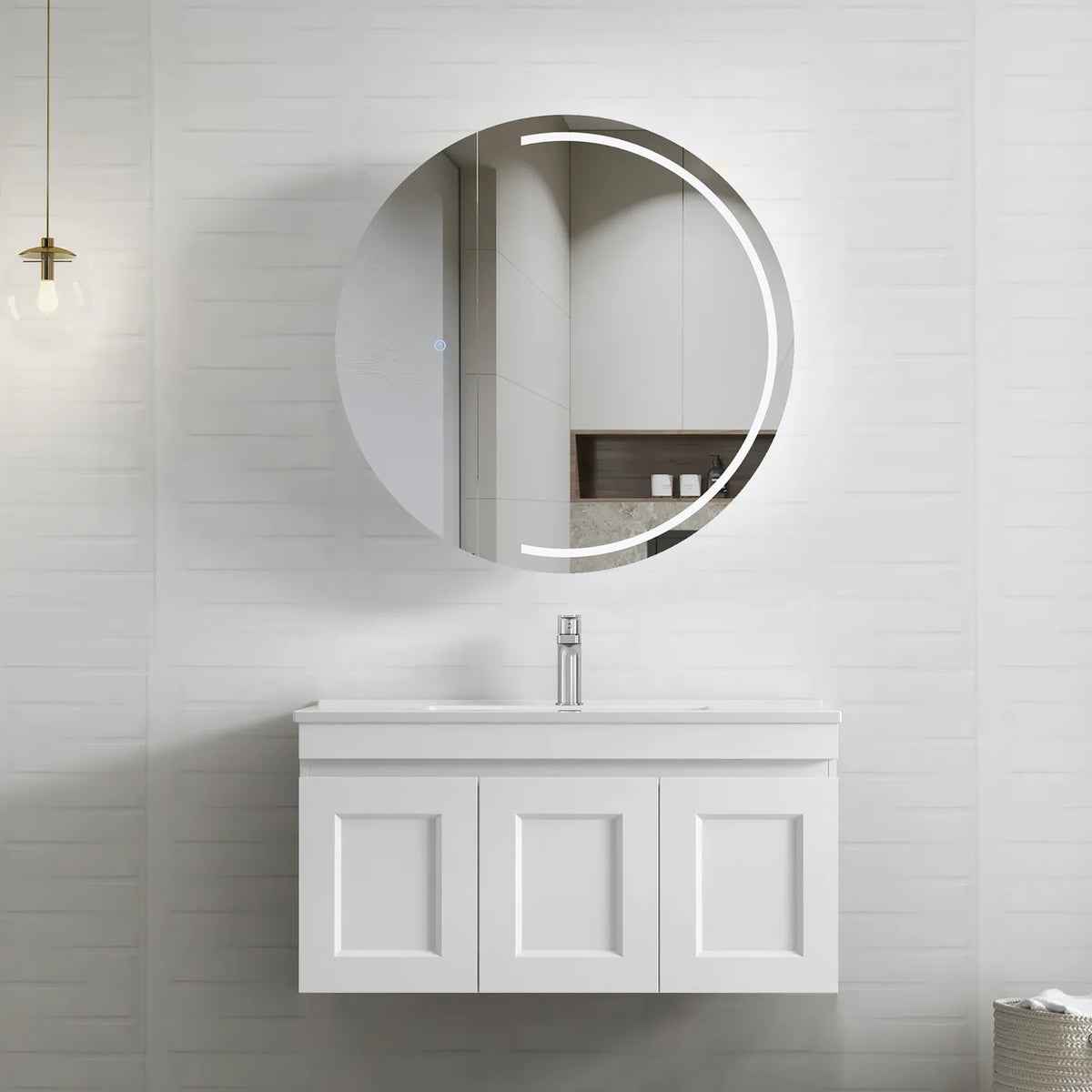 Otti Hampton Mark II Wall Hung Vanity - Satin White