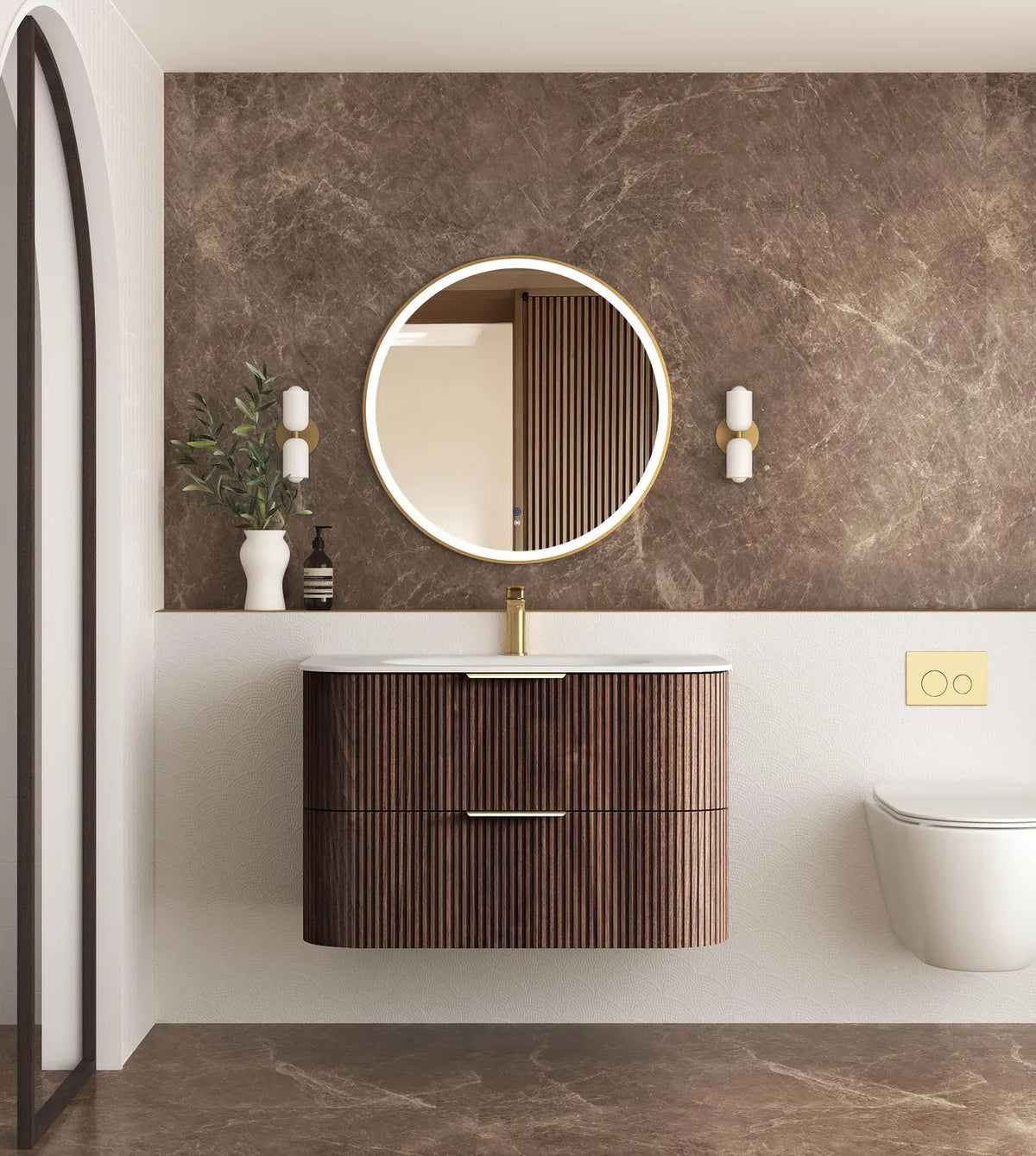 Otti Havana Sable Walnut Freestanding Vanity