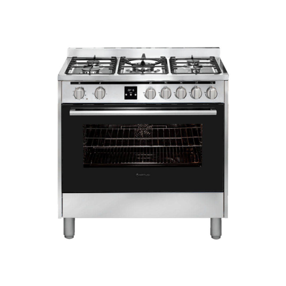 Artusi AFG915X/1 90cm Freestanding Stove, Stainless Steel