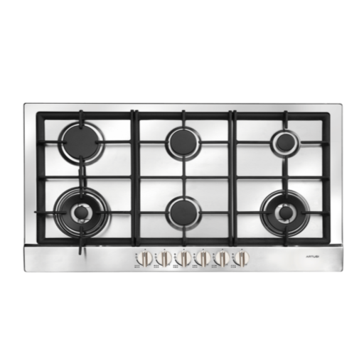 Artusi AGH90XFFD 90cm Stainless Steel Gas Cooktop