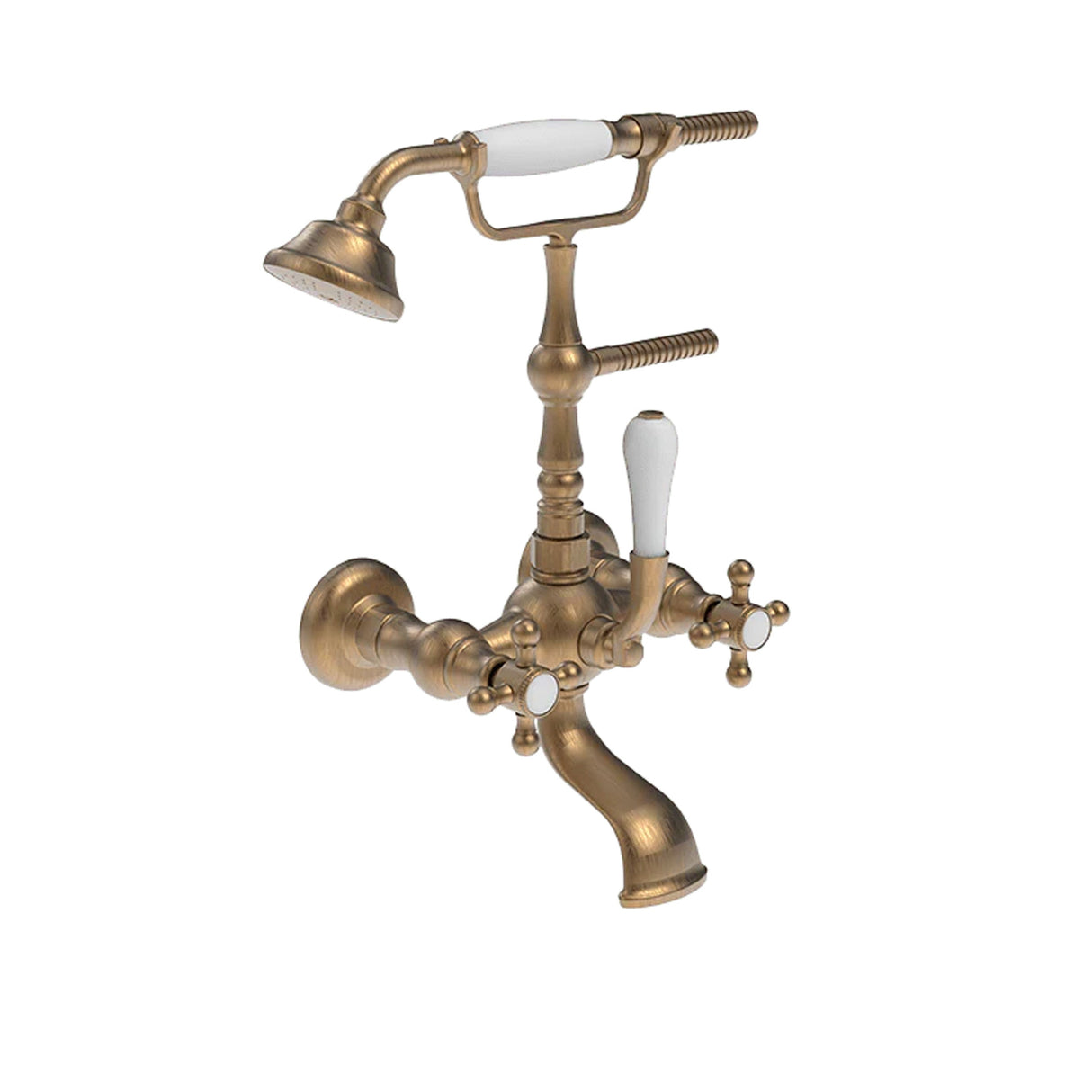 Abey Armando Vicario Provincial Floor Wall Bath Filler Bronze, 700006BR