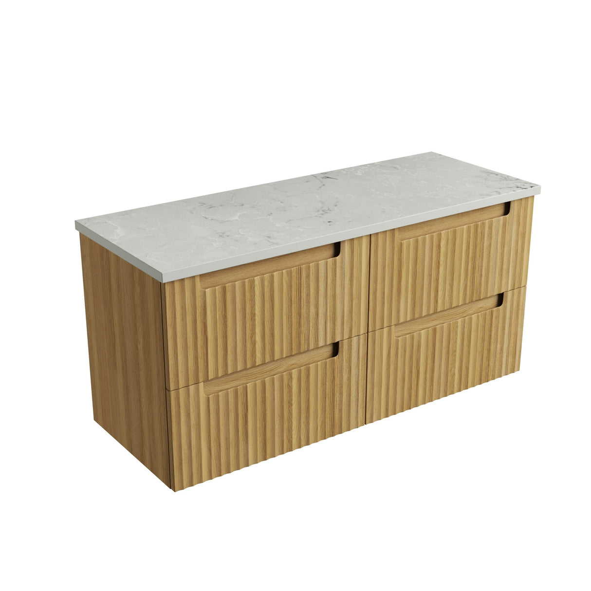 Aulic 1800mm Lovina Tier Single/Double bowl Wall Hung Vanity CAWH55-1800 Alpine - Stone Top Vanity Units
