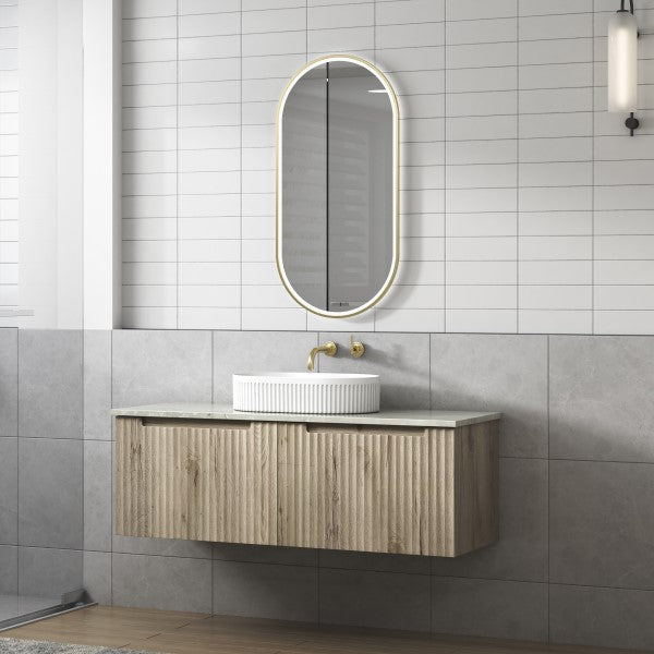 Aulic Cadel Pill Basin with V Groove 500mm x 320mm - White Gloss, XECB-099GW