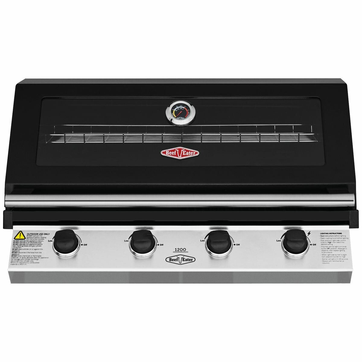 Beefeater BBG1240BB 1200 Series 4 Burner LPG Built-In BBQ - Beefeater Factory Seconds