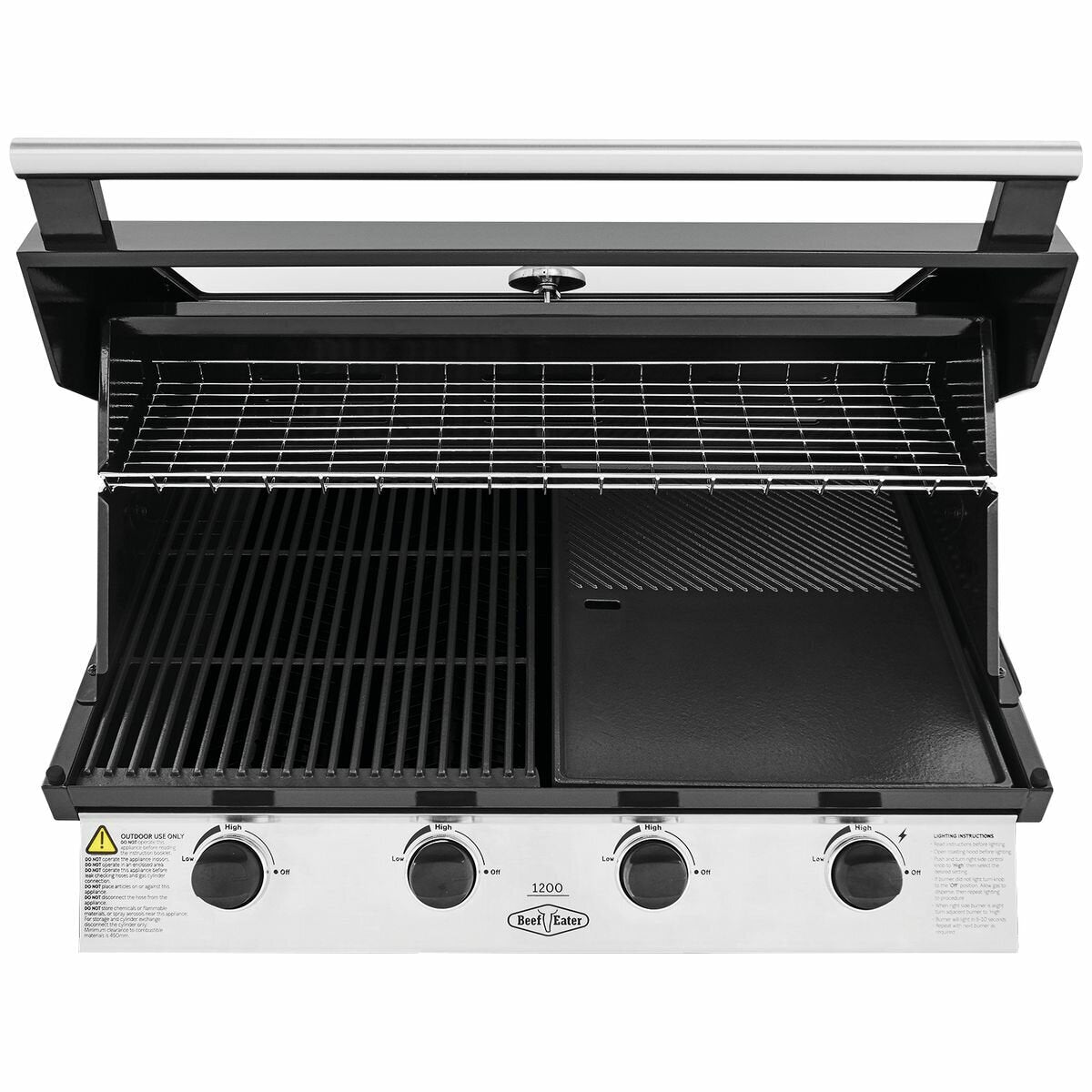 Beefeater BBG1240BB 1200 Series 4 Burner LPG Built-In BBQ - Beefeater Factory Seconds