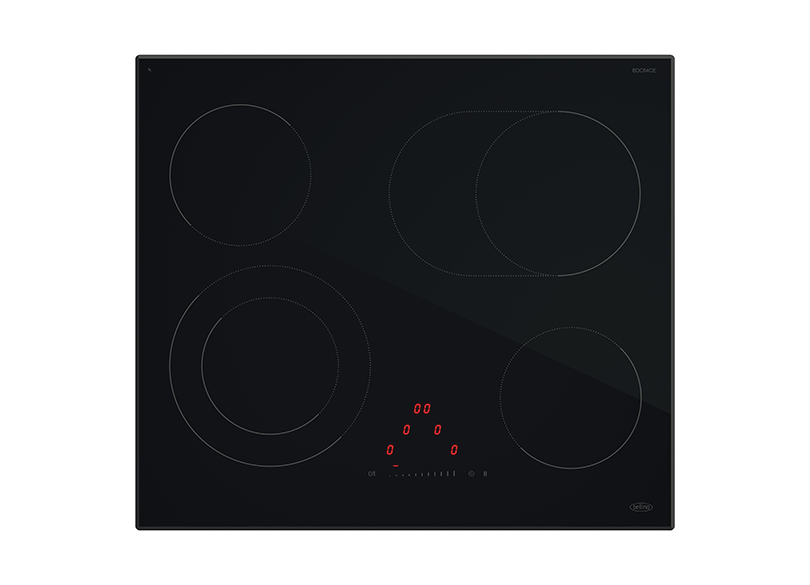 Belling BDC64CE 60cm 4 Zone Ceramic Cooktop, Black - Made in France
