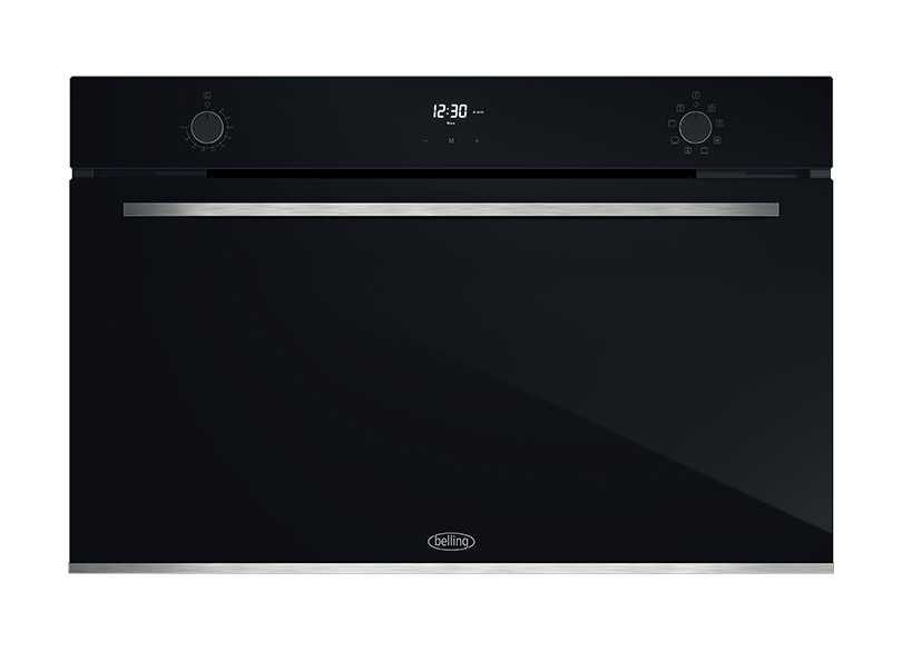 Belling BDO9608BK 90cm Built-in 8 Function Black Glass Oven - Made in Italy