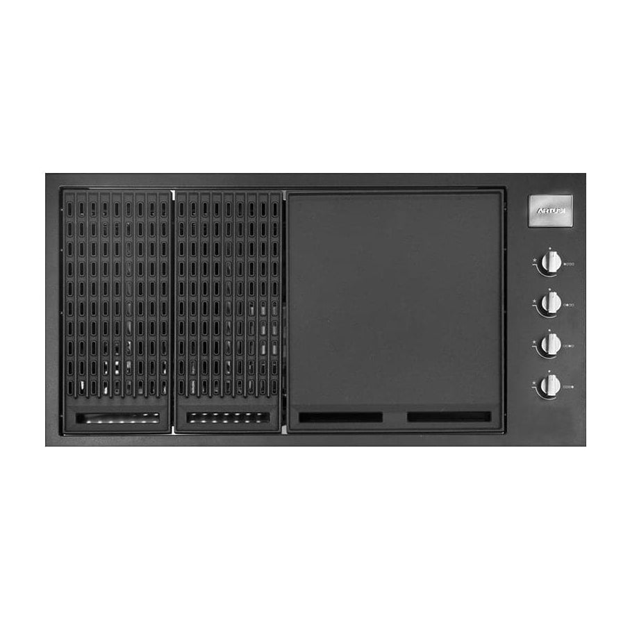 Artusi ABBQ1MB BBQ Built In Gas 4 Burner 1046mm, Black