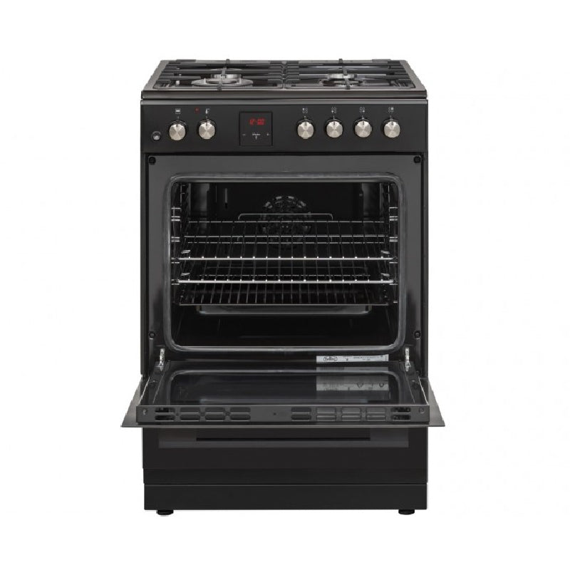 Belling BFS60SCDF 60cm Black Finish Dual Fuel Upright Stove - Ex Display Discount