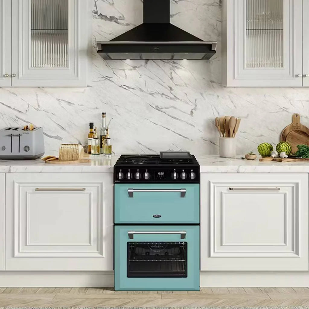 Belling BMR60DODFCB Mini Richmond 60cm Dual Fuel Freestanding Cooker - Country Blue