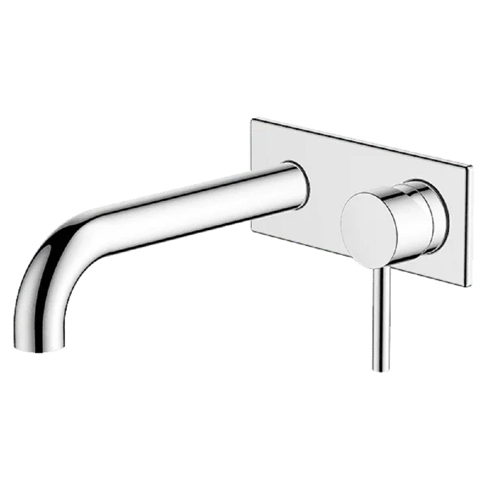 Abey Lucia Wall Bath/Basin Spout Square Brushed Nickel 3SBC-WS-BN