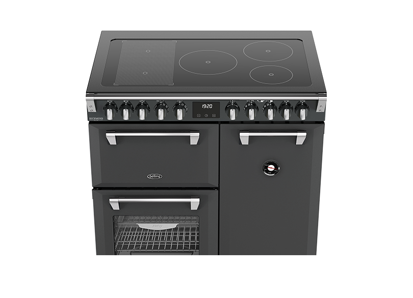 Belling BRDX90INDAN Richmond Deluxe 90cm 5 Zone Induction Range Cooker - Anthracite