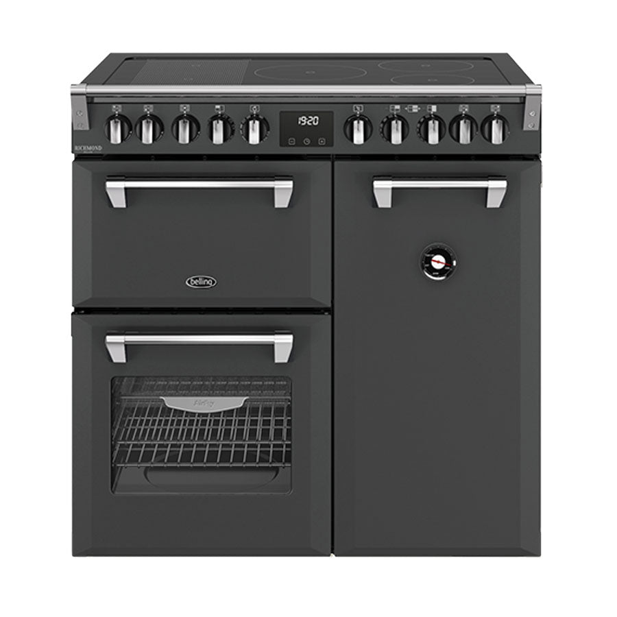 Belling BRDX90INDAN Richmond Deluxe 90cm 5 Zone Induction Range Cooker - Anthracite