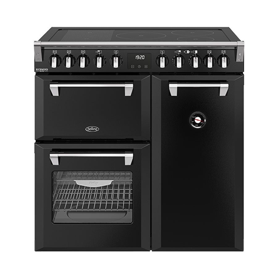 Belling BRDX90INDBL Richmond Deluxe 90cm 5 Zone Induction Range Cooker - Black