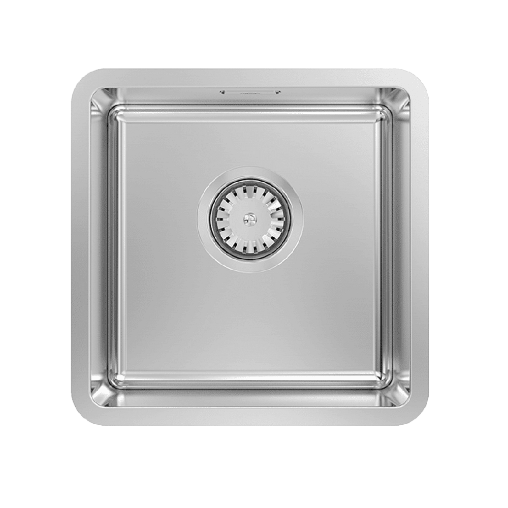 Abey Single Bowl Stainless Steel Bar Sink, 360x360mm, Topmount/Undermount, BS1