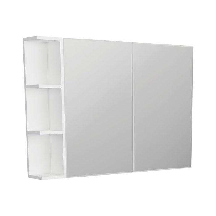 Fienza BS105 Bevel Edge 900 Mirror Cabinet, 1 Side Shelf