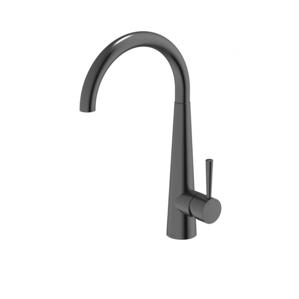 Abey Gareth Ashton Gooseneck Bar Sink Mixer Black Pearl, BTA014-BP