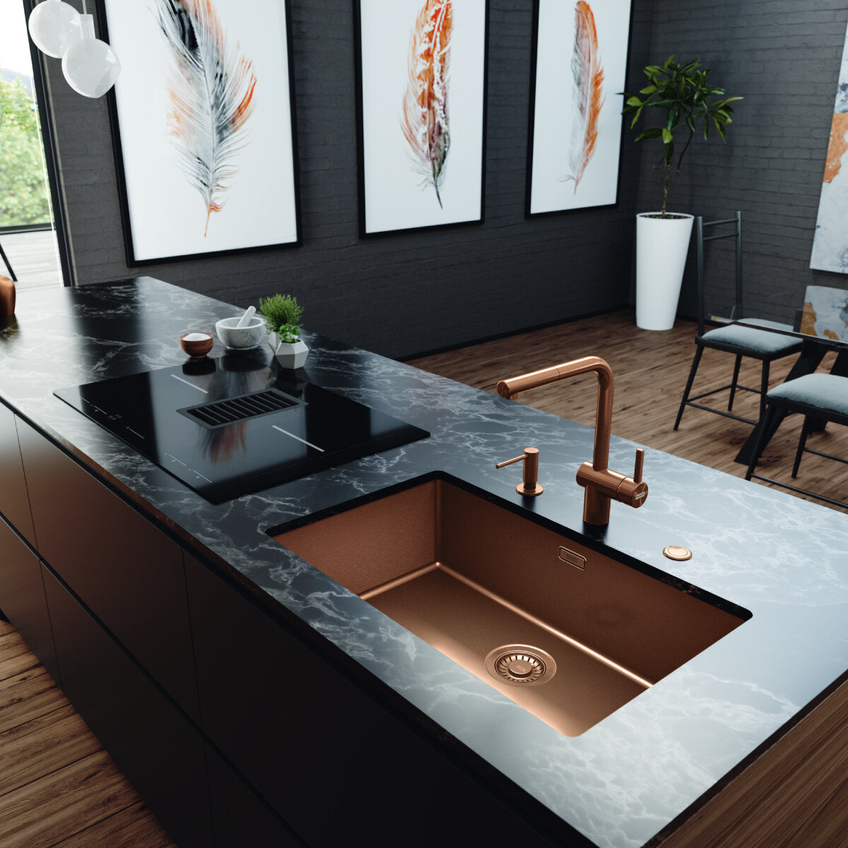 Franke Mythos Masterpiece Single Bowl Sink 725mm Copper, BXM210-68CP