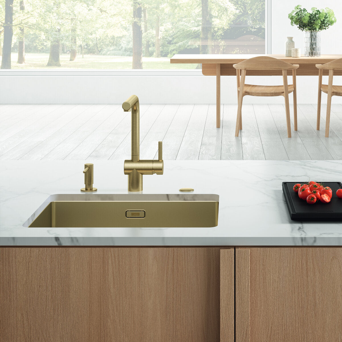 Franke Mythos Masterpiece Single Bowl Sink 725mm Gold, BXM210-68GD