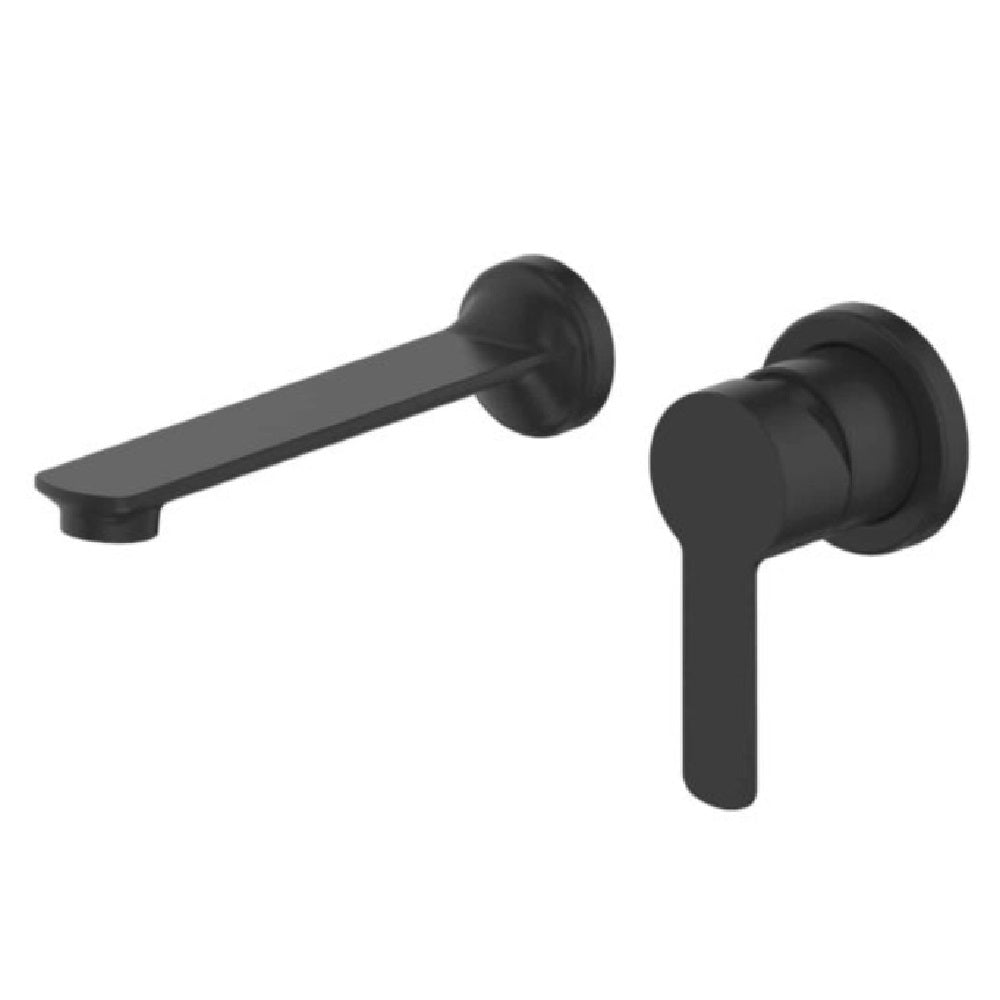 Greens Astro Ii Wall Basin Set, PVD Matte Black, LF251370MB