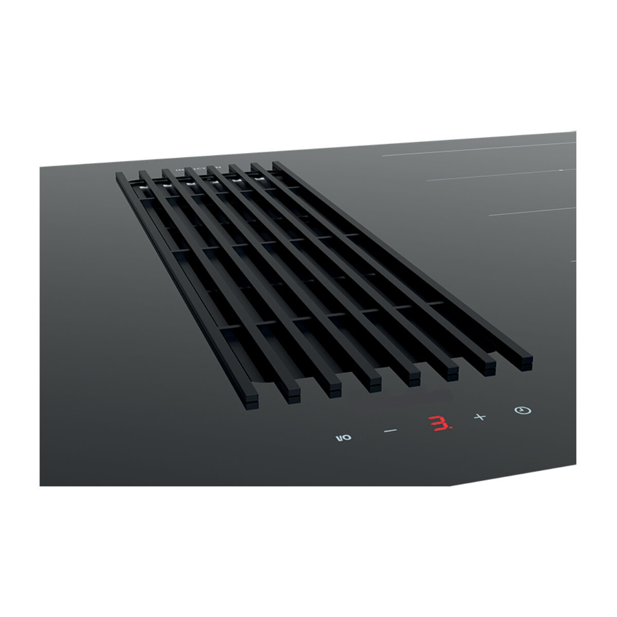 Artusi AID864DD 86cm 4 Zone Induction Cooktop with Built-In Extraction, Black