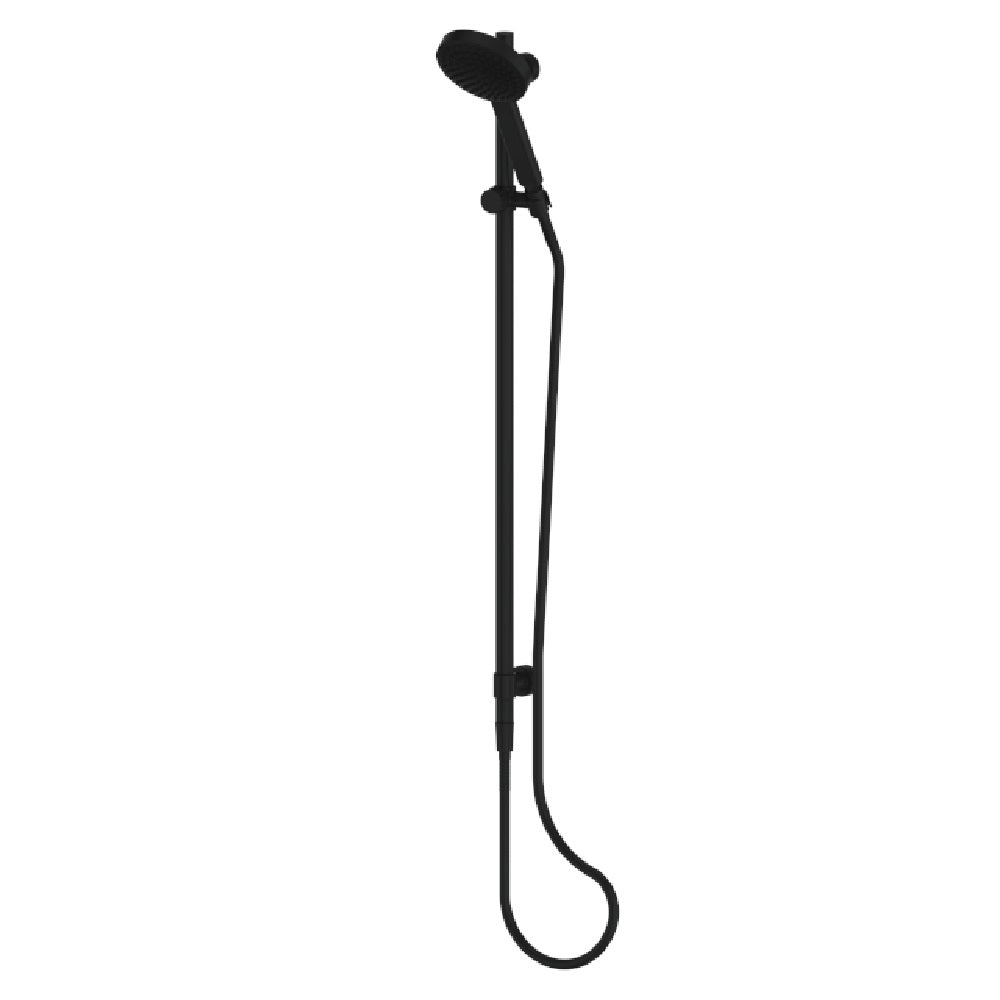 Greens Lavish Brass Rail Shower, PVD Matte Black, 239100MB