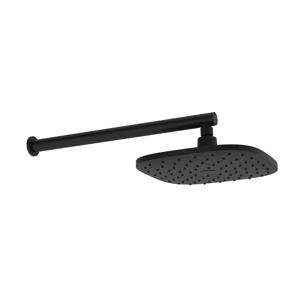 Greens Corban Wall Shower, Matte Black, 193001MB
