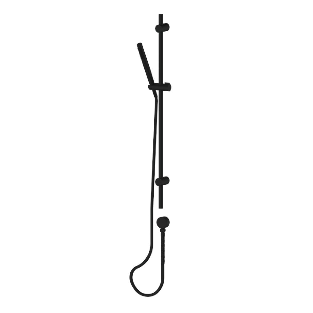 Greens Rocco Pin Rail Shower, Matte Black, 528100MB