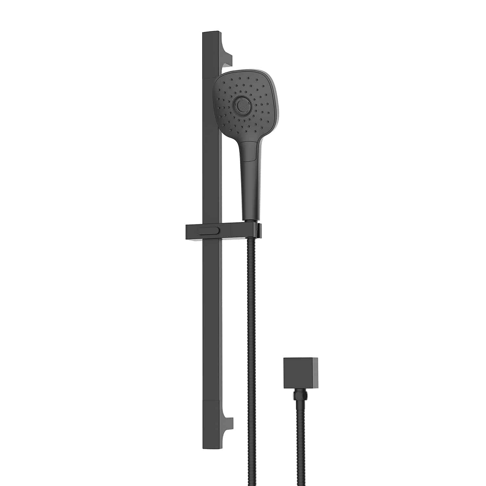 Greens Corban Rail Shower, Matte Black, 193000MB
