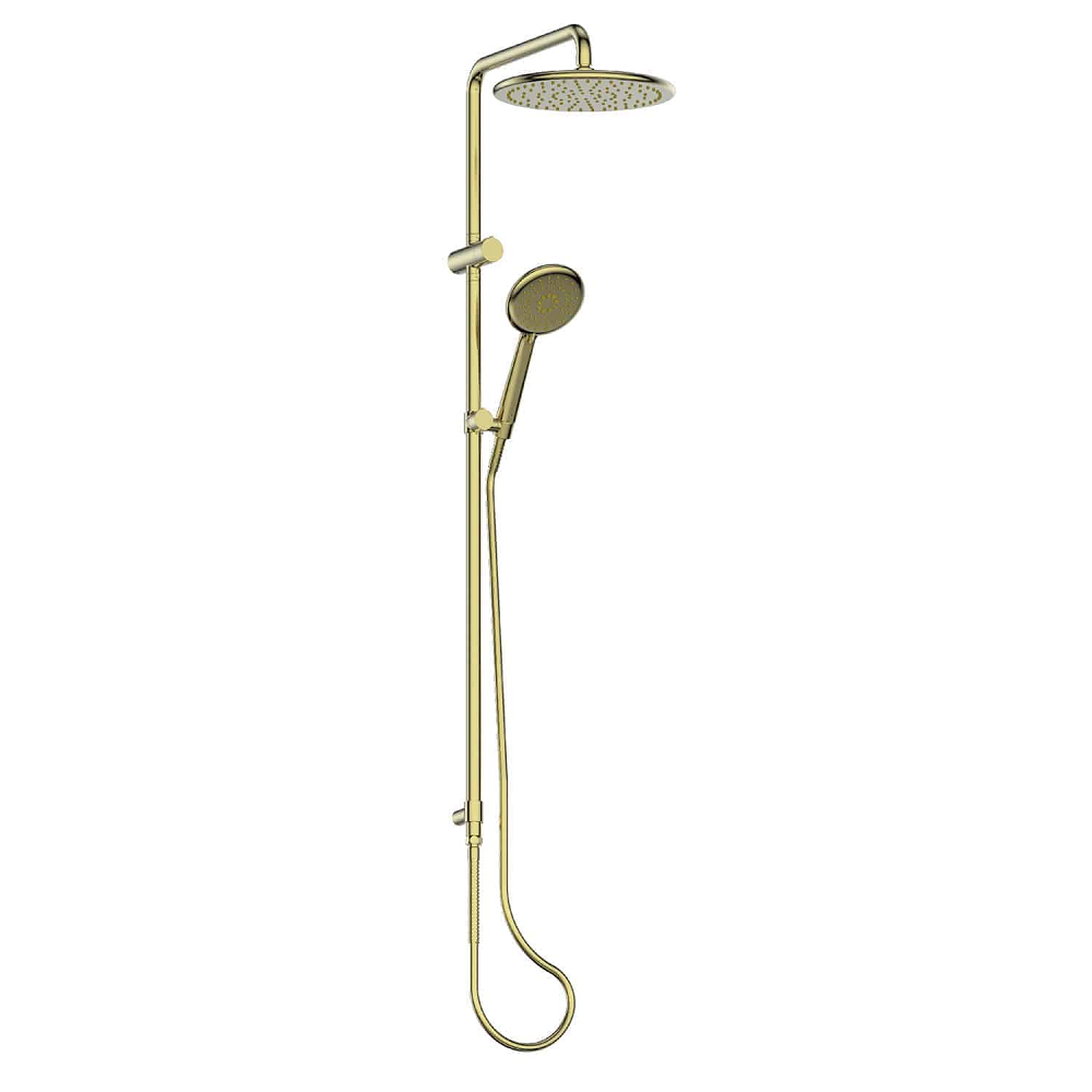 Greens Rocco Twin Rail Shower, PVD Brushed Brass, 18790BB