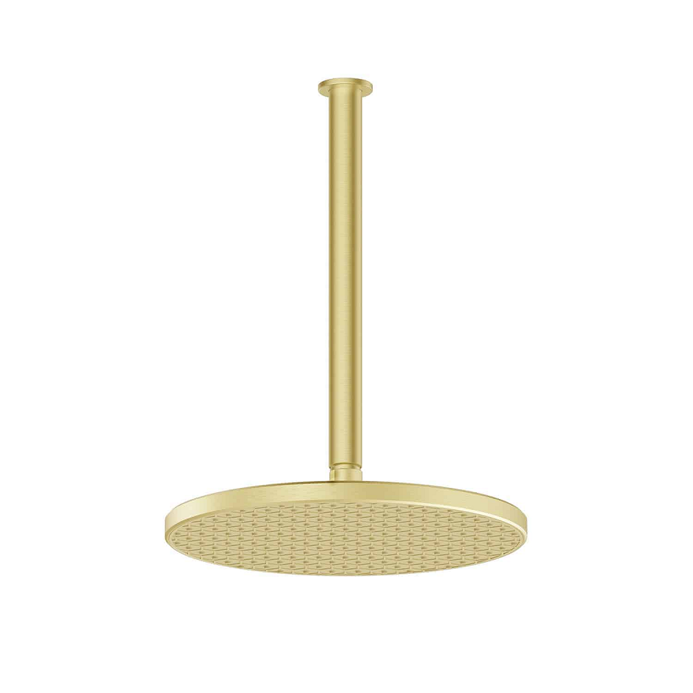 Greens Glide Rainboost Ceiling Shower, PVD Brushed Brass, 57310BB