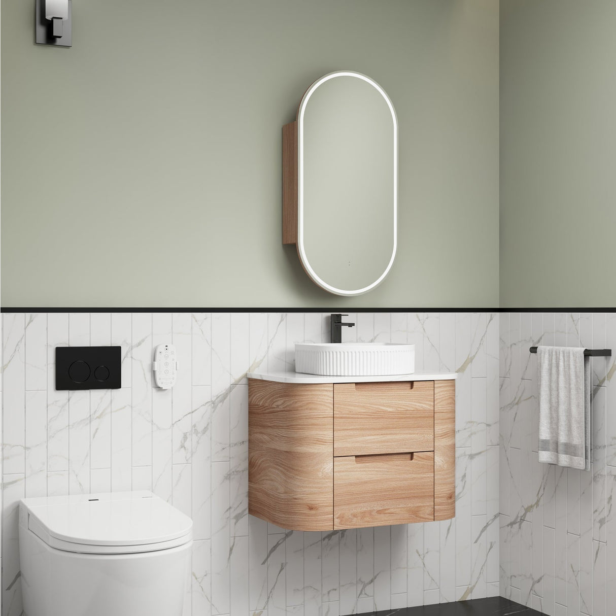 Aulic 750mm Briony Wall Hung Vanity CAWH48-750-ST66 Cabinet Only Vanity Units