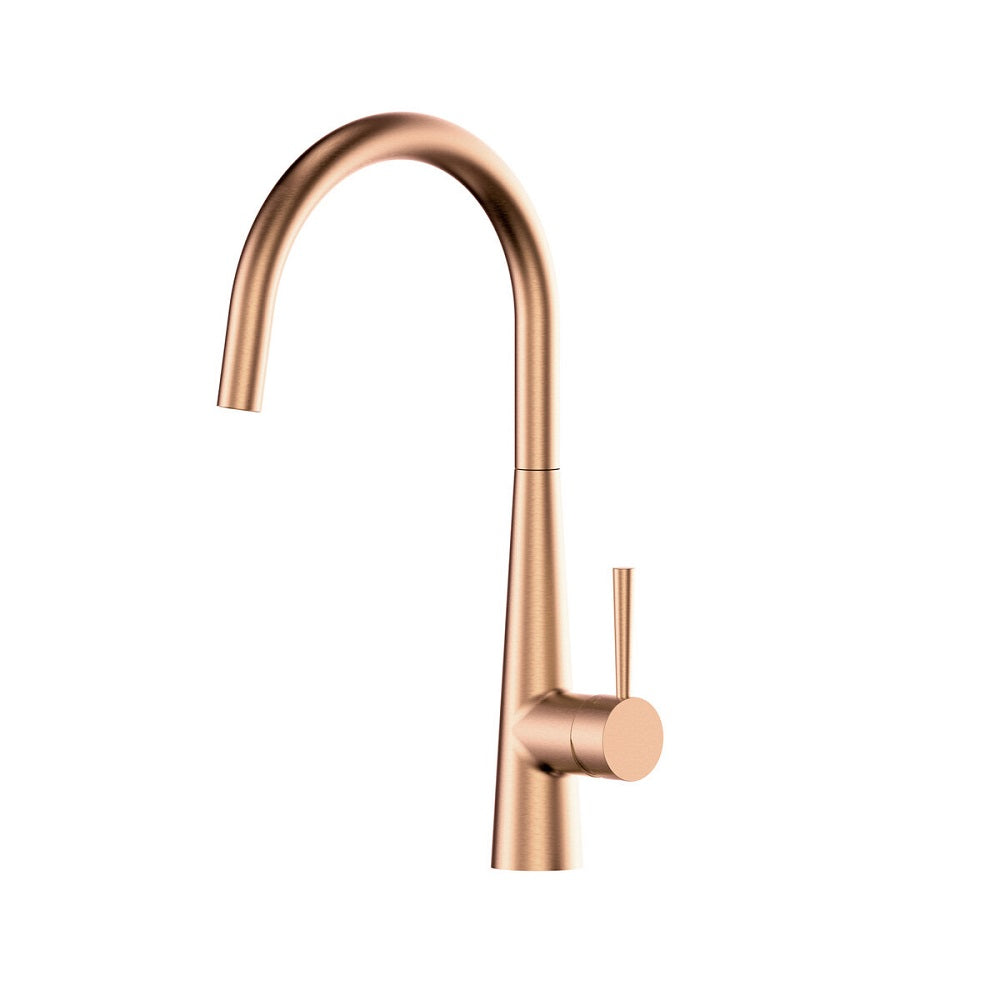 Greens Galiano Slimline Sink Mixer, Non-Pull-Down, Brushed Copper, 175620381