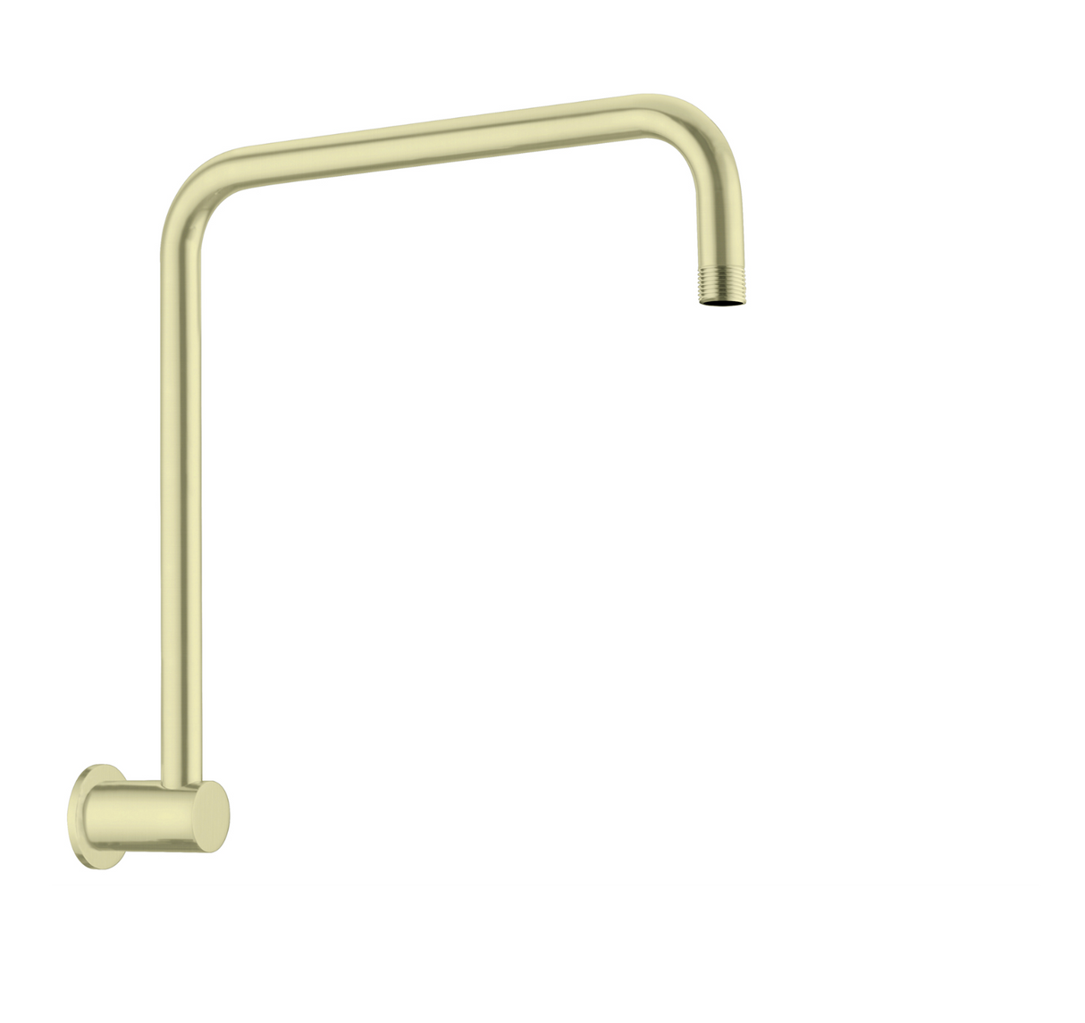 Nero NR506BG Round Swivel Shower Arm - Brushed Gold