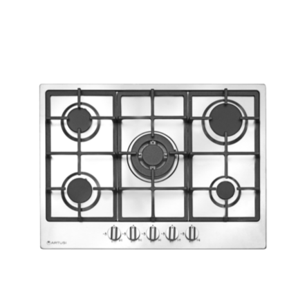 Artusi CAGH75X 70cm Stainless Steel Gas Cooktop