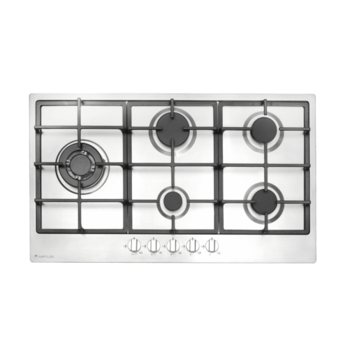 Artusi CAGH95X 90cm Stainless Steel Gas Cooktop