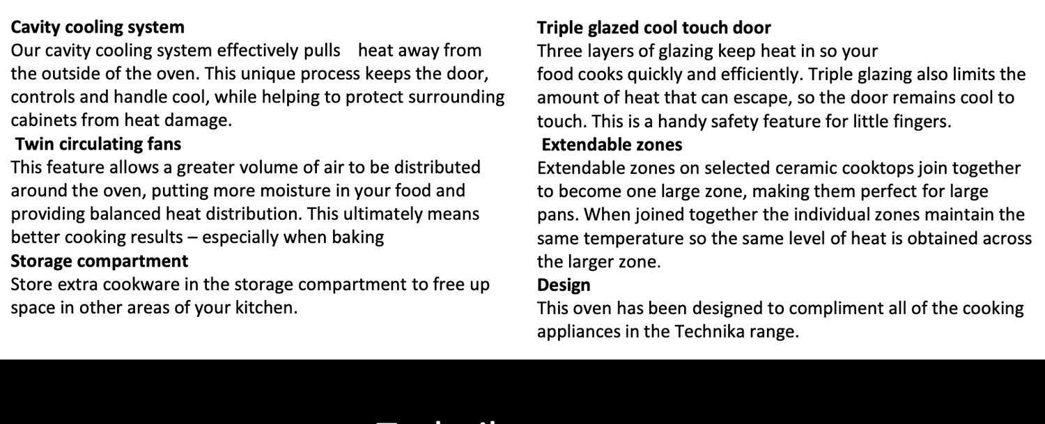 Technika CERHE09PSS-2 90cm Electric Freestanding Oven/Stove - Clearance Discount